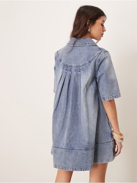 Free People Dresses & Skirts - Free People Remino Denim Mini Dress